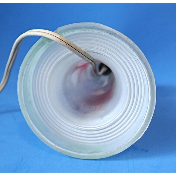 Vintage Depression Glass Lamp Flowers Satin Glass - Picture 5 of 5